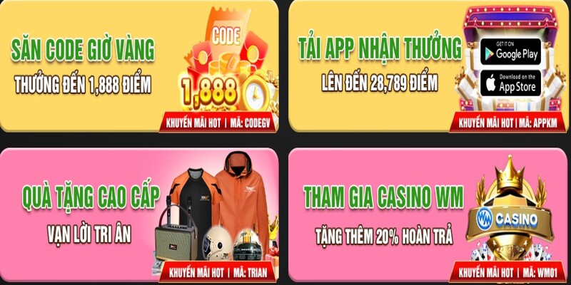 Săn code giờ vàng nhận ngay phần thưởng khủng